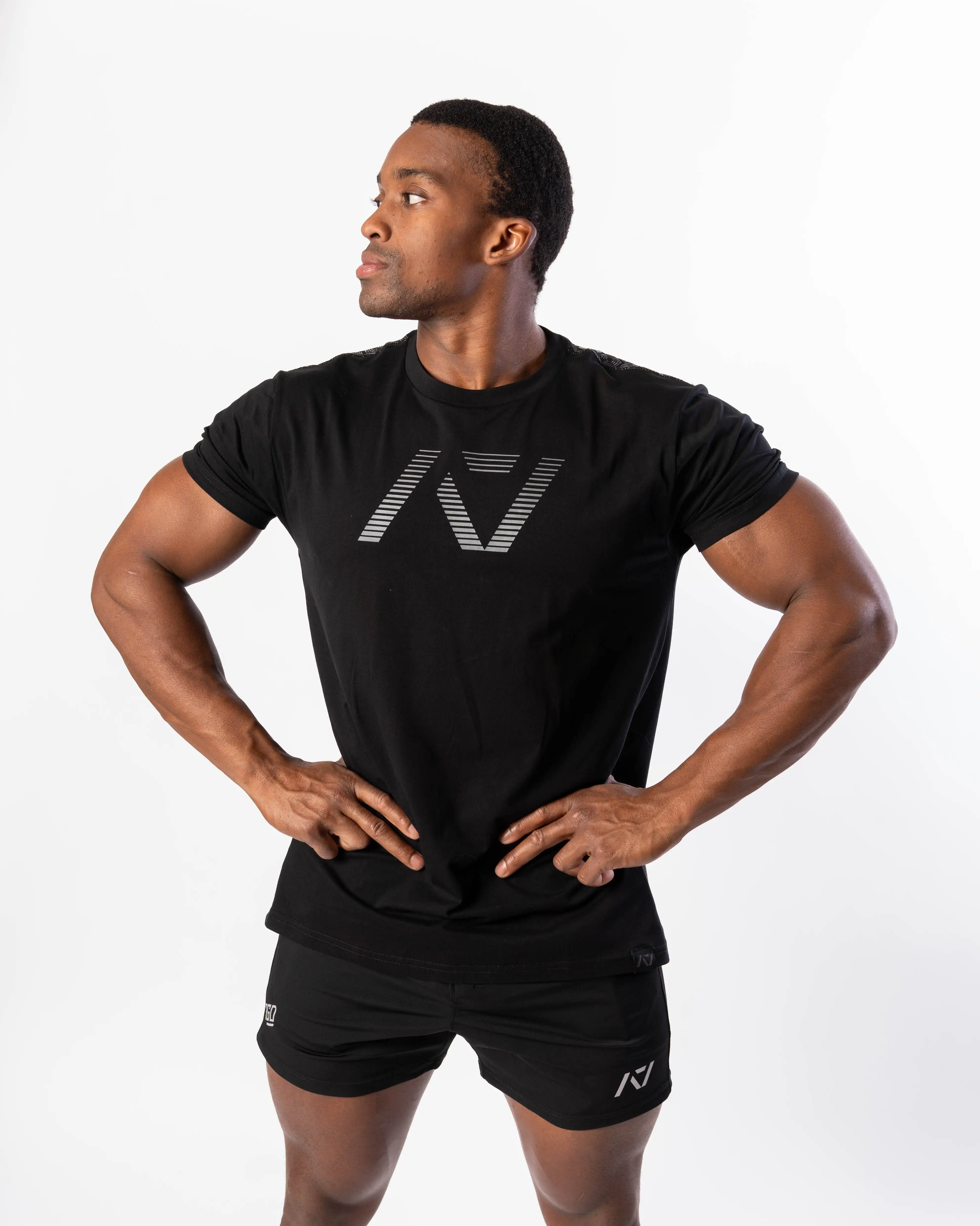 New GYM A7 Bench Press Shirt _ Stealth True-Fit Bar Grip Tee High-end Luxury Unisex Style Both of Men and Women