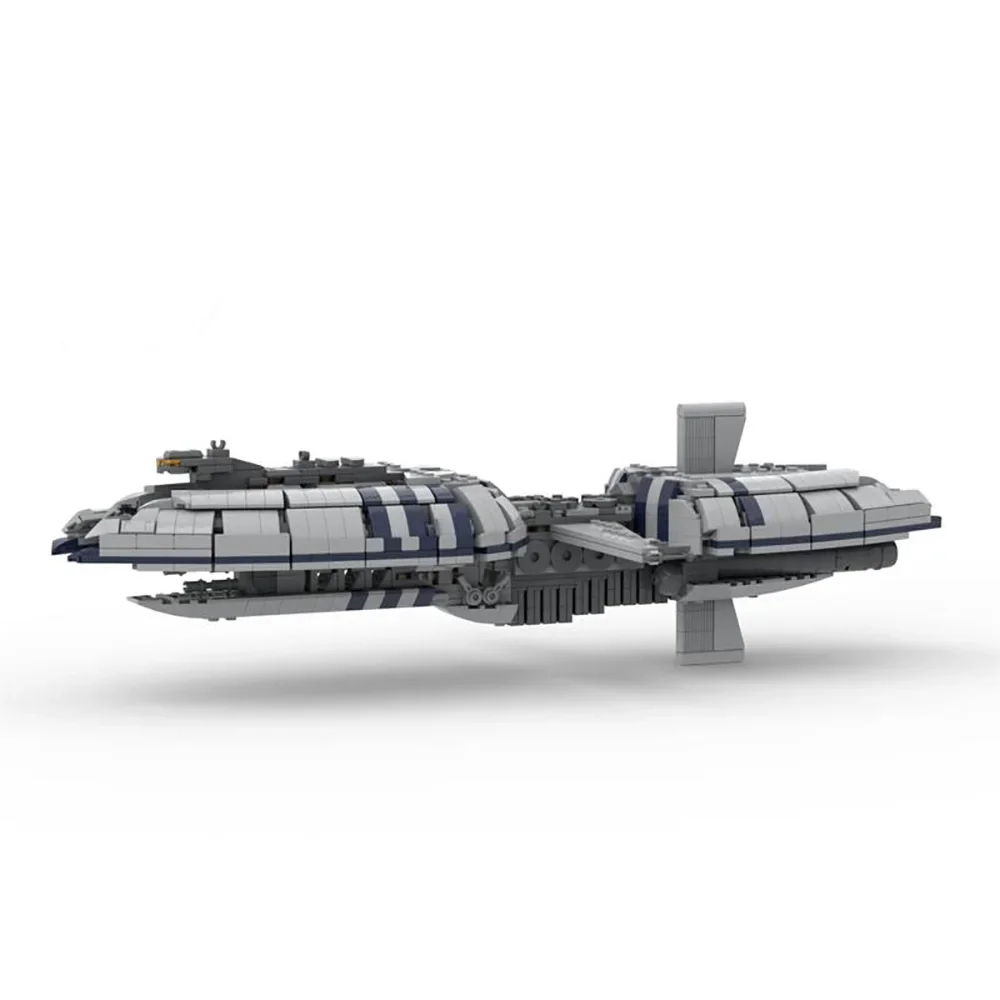 MOC The Catapult Machine Spacecraft Classic Model Bricks for Children, Frigate Holiday Gift, Building Assembled Bricks