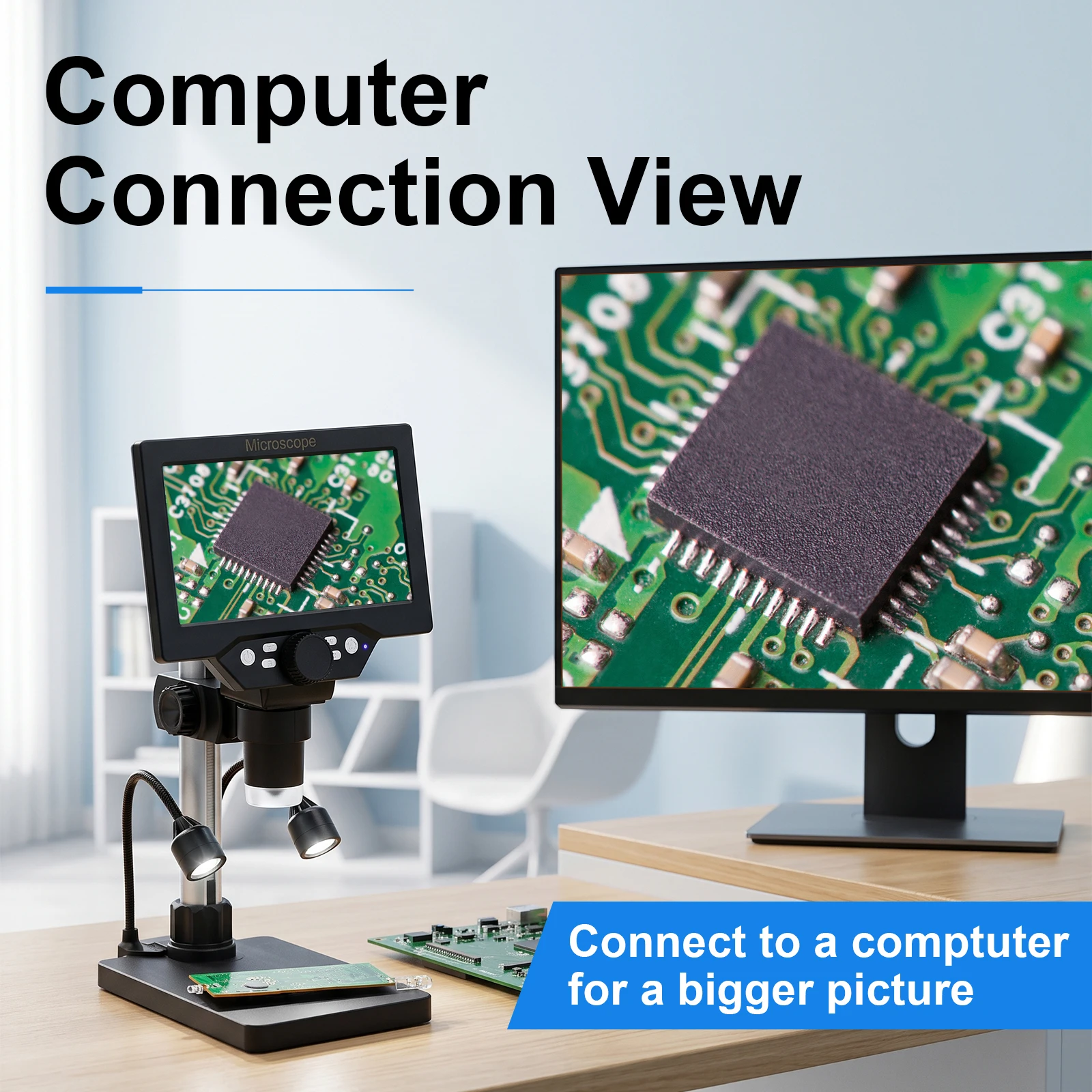 SANQTID 12MP Digital Microscop - đánh giá và giá Electronics Repair Videos