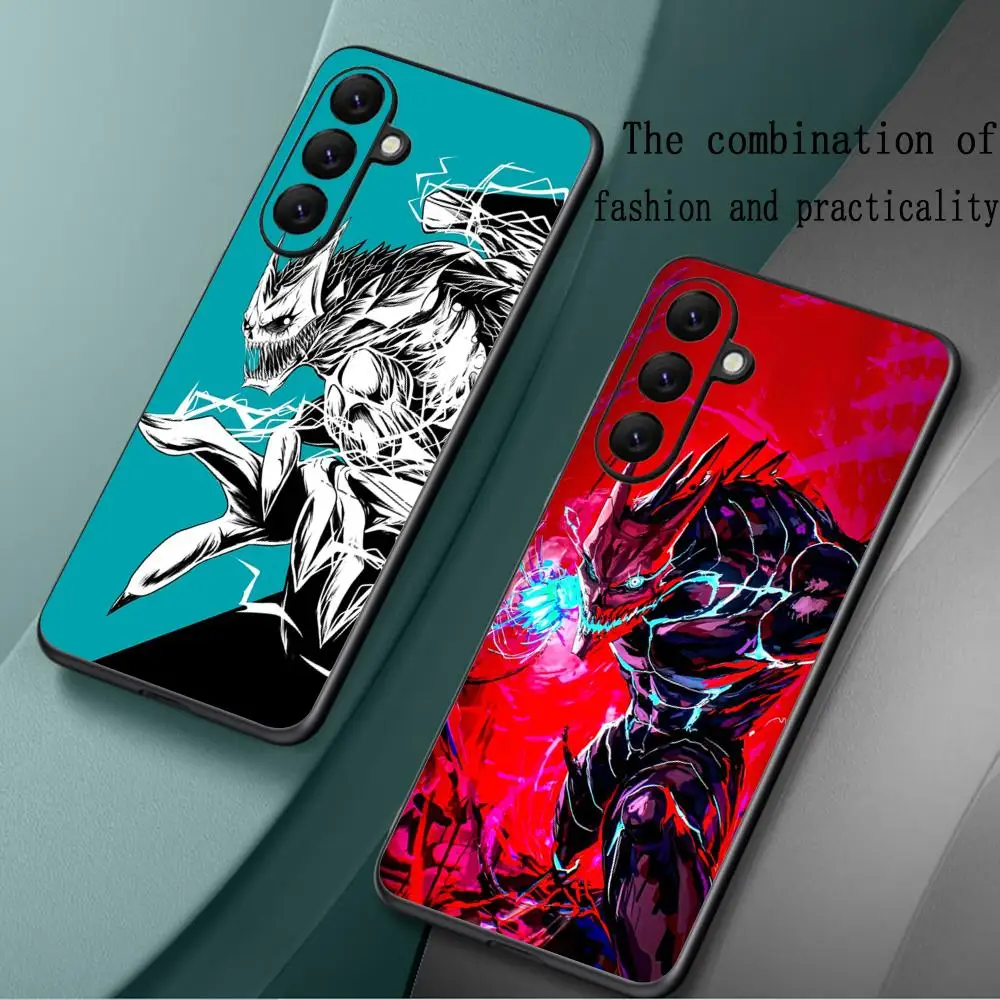 Чехол для телефона Kaiju No 8, популярный аниме-узор, чехол для Samsung Galaxy S25 S24 S23 S22 S21 S20 Plus Ultra Note20, мягкий черный