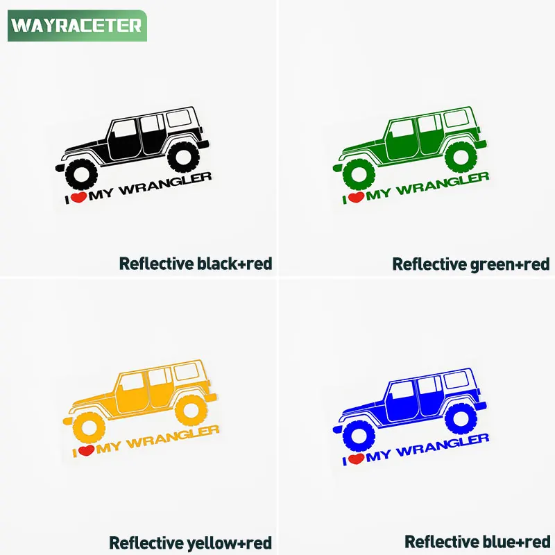 1 قطعة الإبداعية نافذة السيارة ملصق مضحك جذع السيارات الجسم ملصق حائط من الفينيل ل جيب رانجلر JL JK روبيكون J YJ CJ اكسسوارات #2