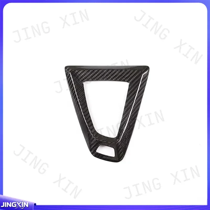 Custom for BMW Carbon Fiber Gear Shift Cover Sticker Interior Trim Decorative Panel Central Console Base Modification