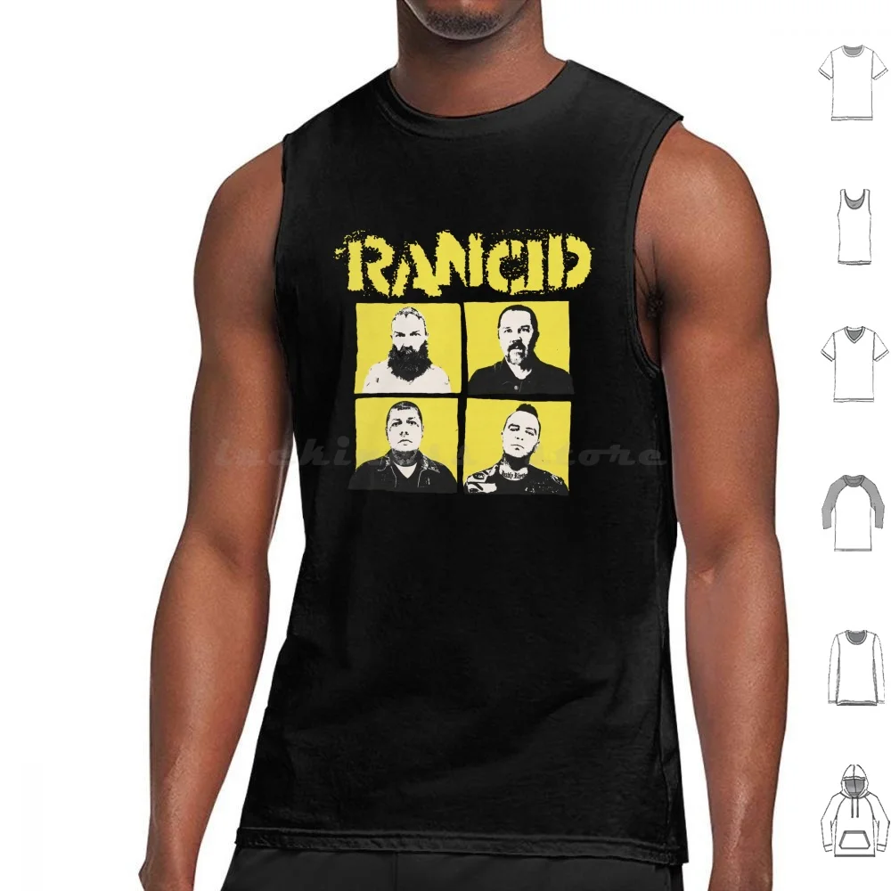 Members Punk Rock Art Tank Tops Vest Sleeveless Members Members Art Band Band Art Band Band American Punk Punk Tim Armstrong