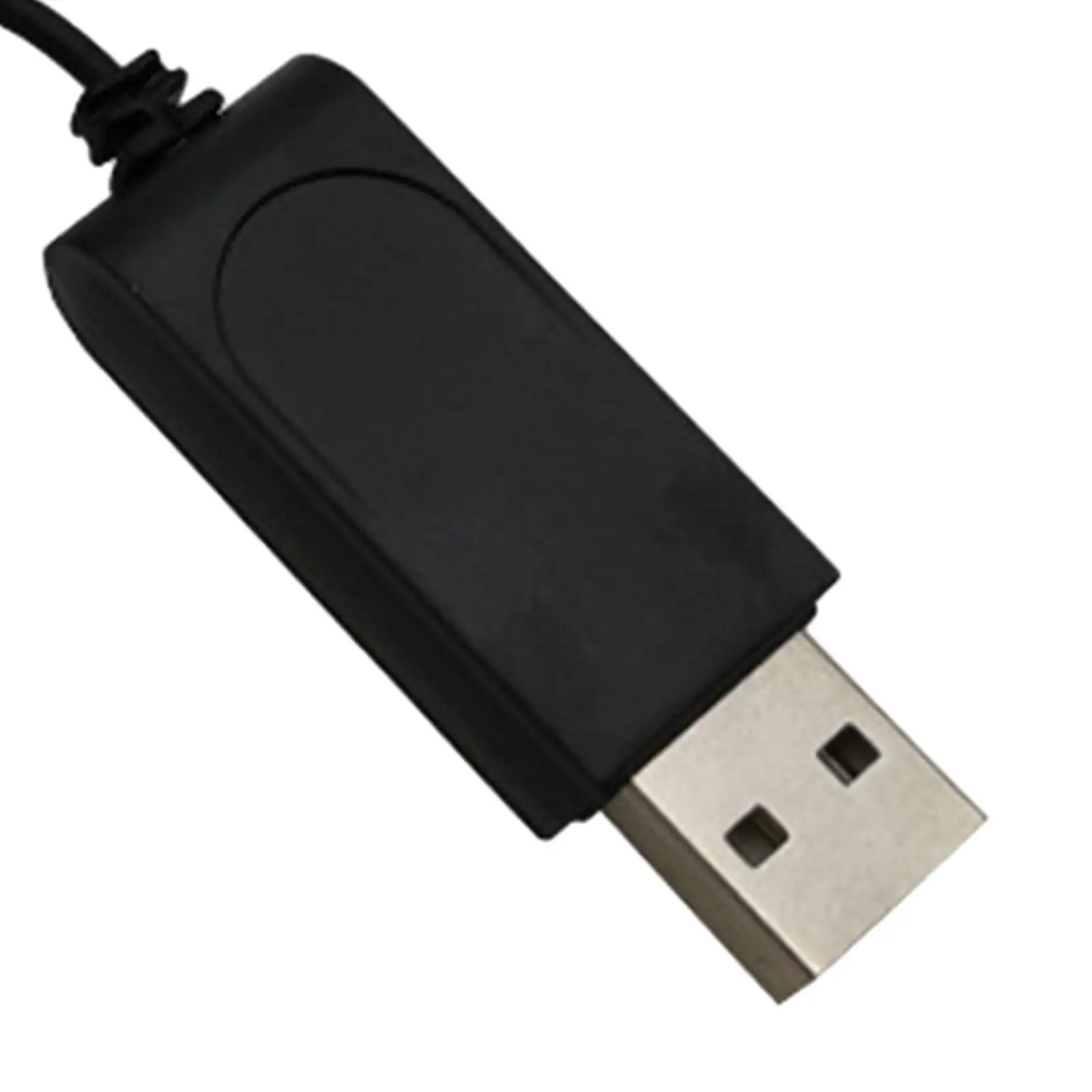 USB Battery Charging Cable 3.7V Durable Black High Performance 500MA Output