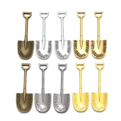 10Pcs/Lot Charms Tools Shovel Spade 45x15mm Tibetan Bronze Silver Color Pendants Antique Jewelry Making DIY Handmade Craft