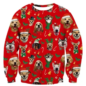 Weihnachtstiere 3D Herren grafische Hände Länge hässliche Ziegenmodische Tierkatze Hund Schweiß Kleidung Weihnachtsjunge Geschenkpullover Tops 12 Hauptverkleidungskatze Katze Schafe - №5