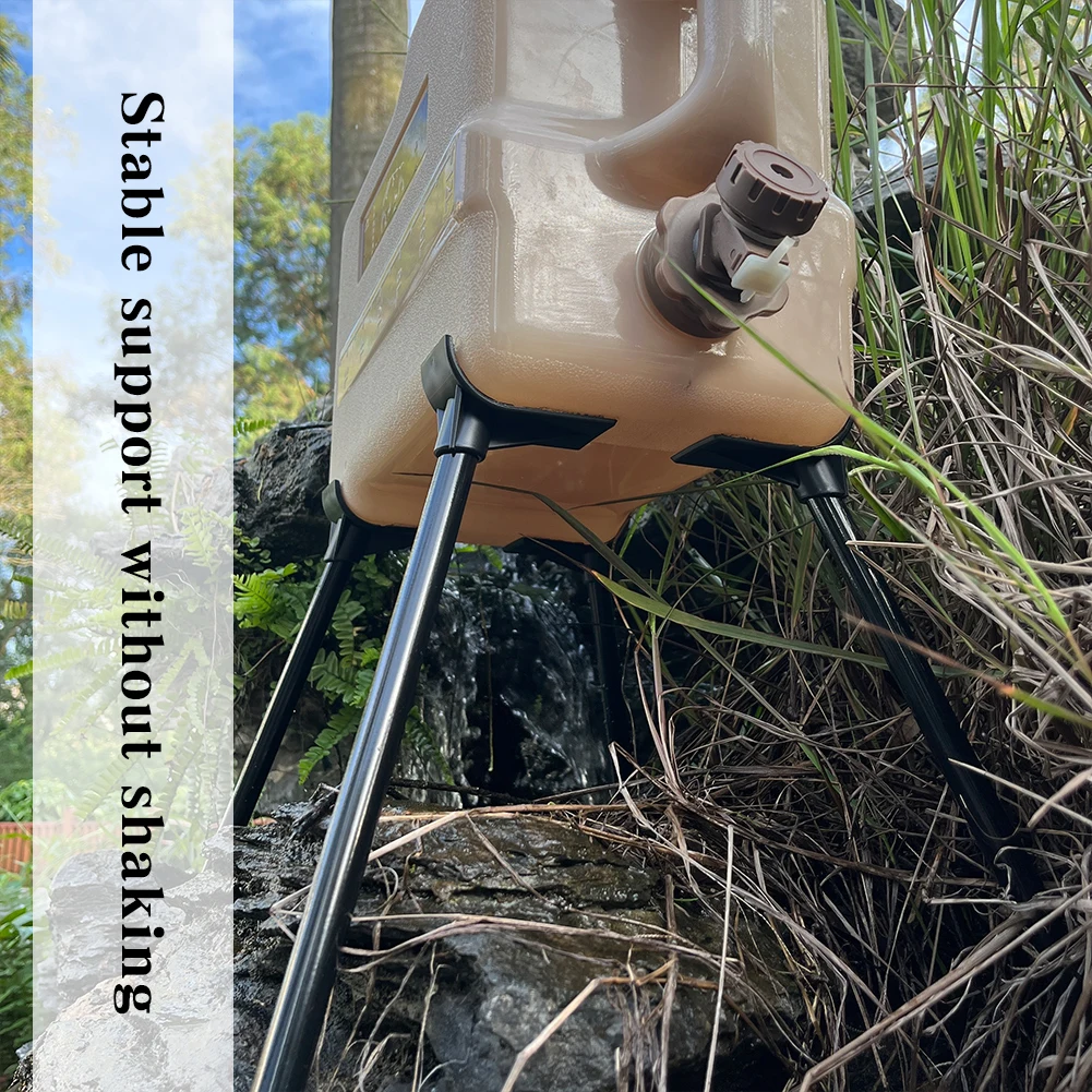 Camping Bucket Stand Strong Load Bearing Folding Cooler Stand Frame Detachable Water Bucket Bracket BBQ Picnic Accessories