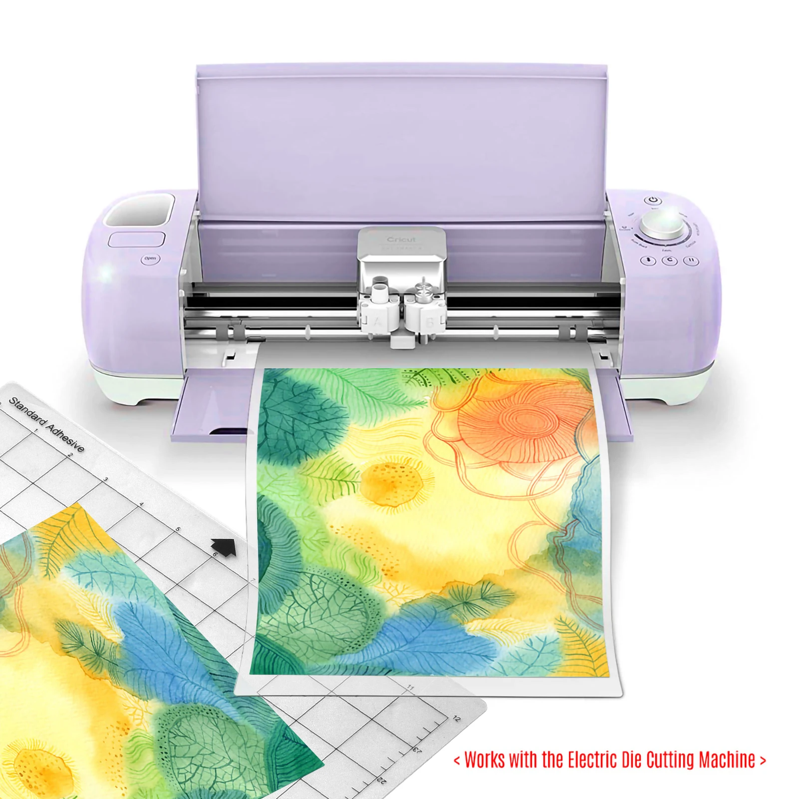 Replacement Cutting Mat Transparent PP Material Adhesive Mat with Measuring 12 Inch for Silhouette Cameo Plotter