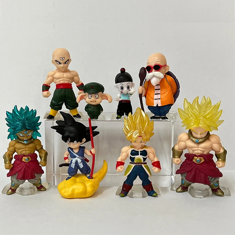 Dragon Ball 8 pz/set personaggi su nuvole di somersault PVC Action Figure Model Collection Toy 3-7cm