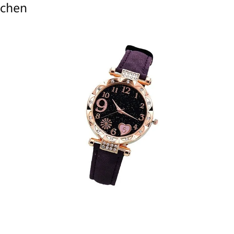 

zz new women's belt quartz watch love dial casual fashion women's watch simple watch