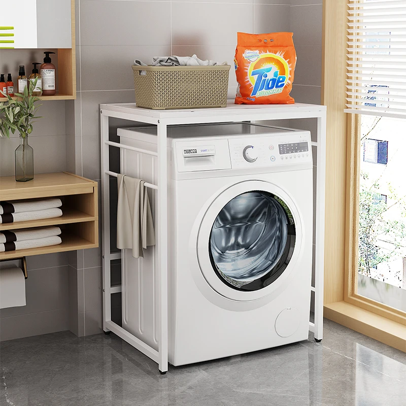 Washing machine shelf shelf drum balcony kitchen microwave oven above dryer stacked bathroom storage rack
