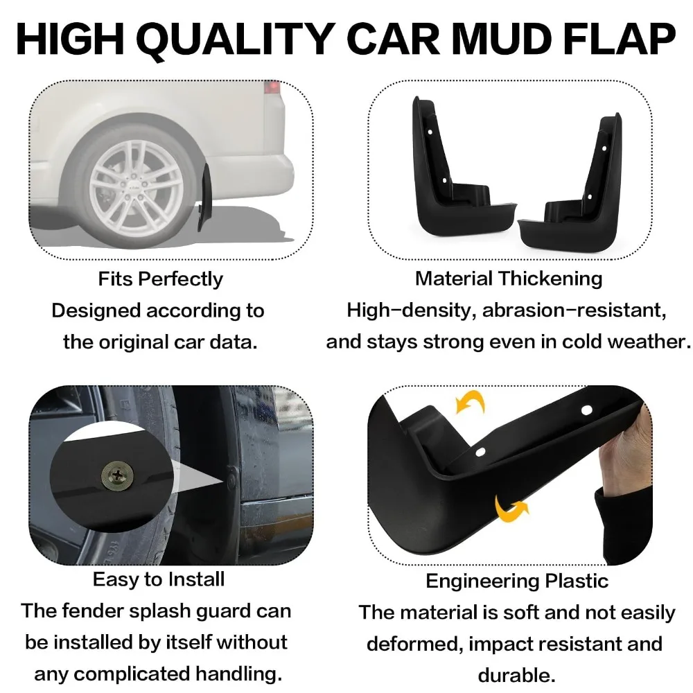 Car Mud Flaps Splash Guards Fenders for Volkswagen VW T6 Transporter VW T5 Multivan T6 Cara velle Multivan 2008-2020