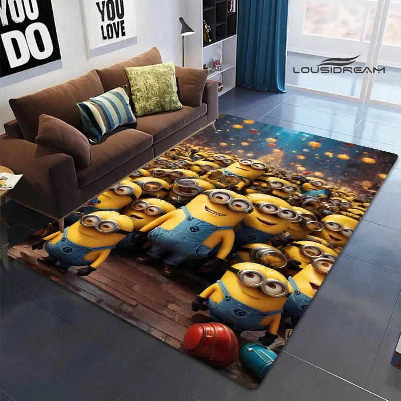 3D Cartoon M-Minions printed carpet non-slip carpet carpets for living room Yoga mat Outdoor carpet bedroom decor birthday gift