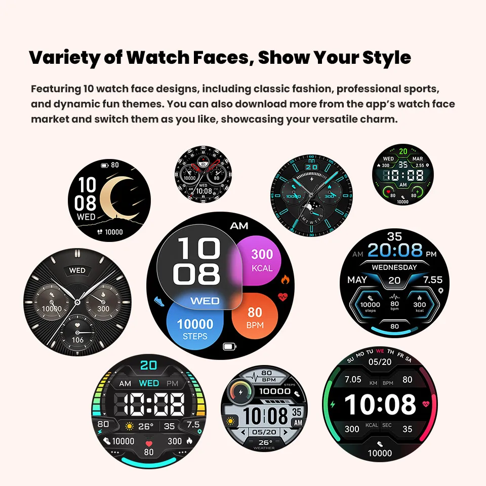2026 Neue 100M Wasserdichte Schwimm-Smartwatch 1,73'' Großer Bildschirm 1000mAh Akku GPS-Tracker Bluetooth-Anruf Sport-Smart-Armband für Männer – Detail 16