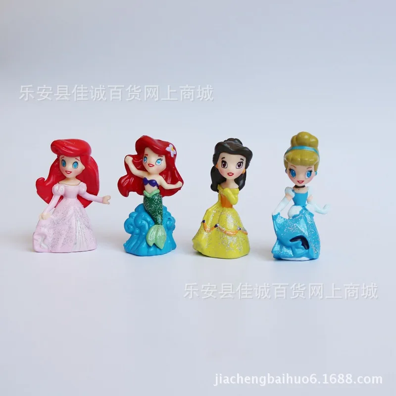 Dansende Prinses Pop Speelgoed Cartoon Zeemeermin Actiefiguren Miniatuur Ornament Accessoires Auto-interieur Desktop Beeldje Model
