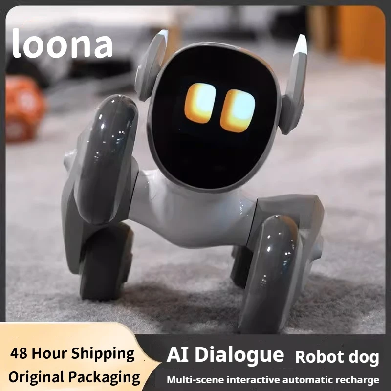 Smart Voice Robot Loona Dogs GPT Assistant Electronic Ai Pets Automatic Recharge Multi Functional Intelligent Robots for Child