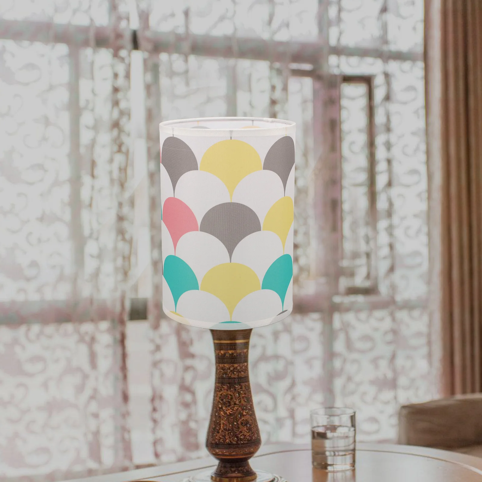 

Modern Lamp Shade Desk Table Lampshade 42mm Bottom Interface Colorful Bedroom Living Room Replacement