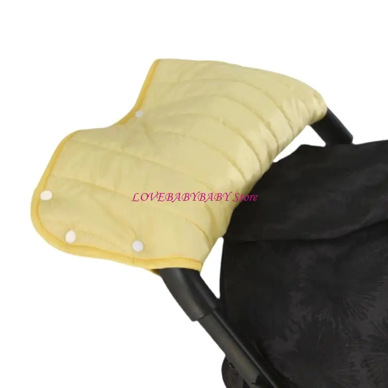 Baby Strollers Hand Warmer Thick Windproof Strollers Bar Gloves Quick Weather-Proof Winter Accessory 4XBC