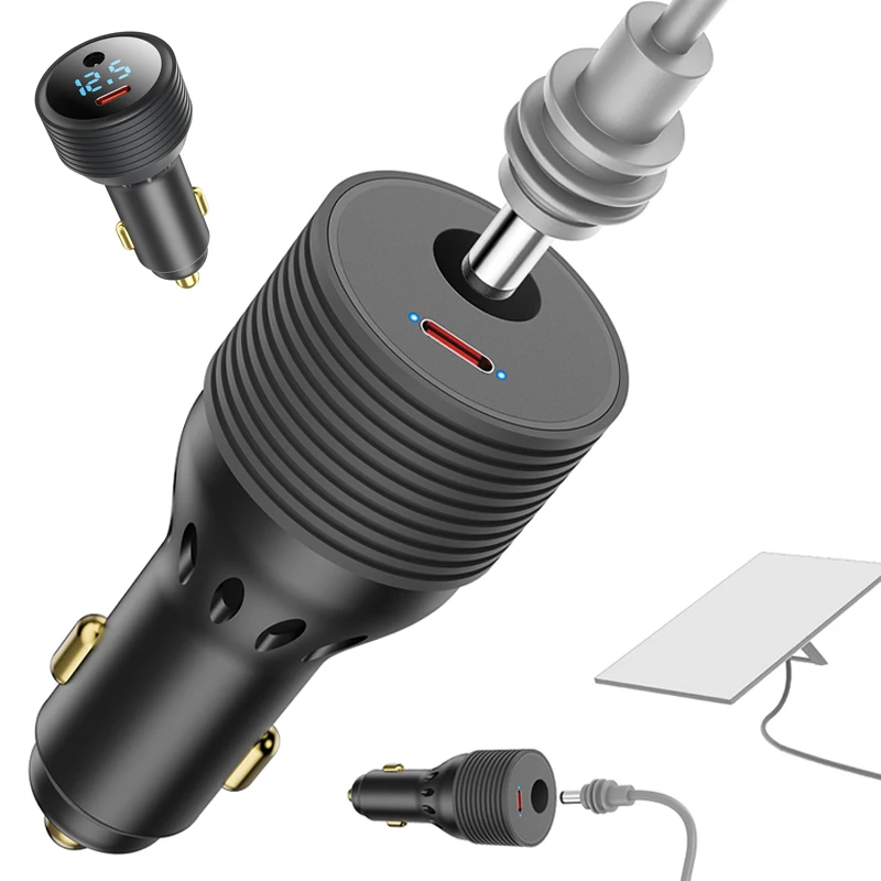 Ładowarka samochodowa Starlink Mini 2w1 12V-24V Adapter samochodowy zasilający 90W DC30V-3A 45W Type-C Adapter…