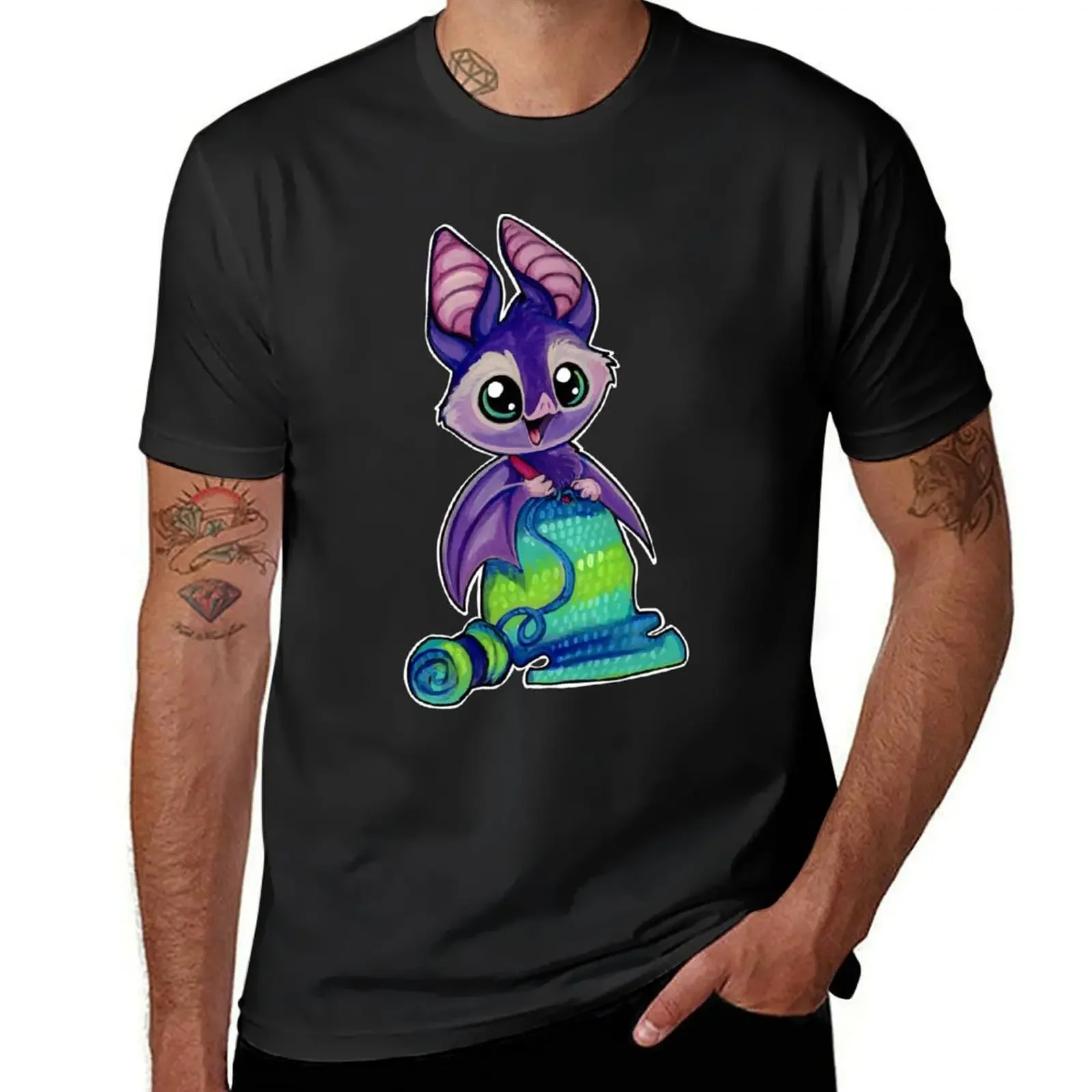 

Nocturnal crocheting bat T-Shirt kawaii clothes summer 2025 boys whites mens t shirts