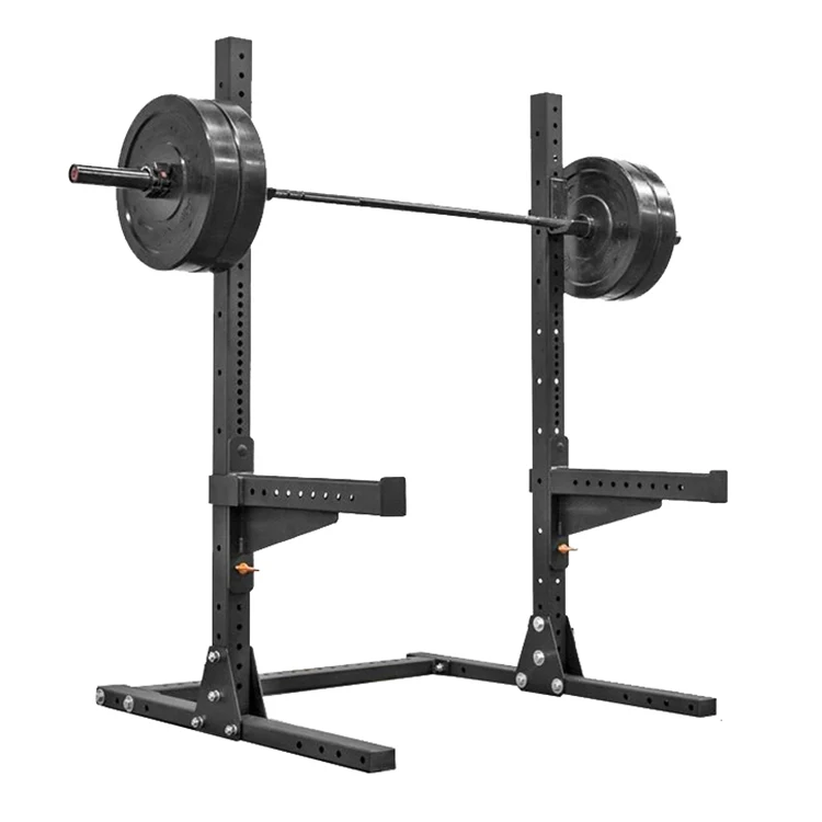 2026 Multi Functional Home Commercial Use Fitness  Half Squat Rack Squat Stand with J Cups and Safety Armspromote sales