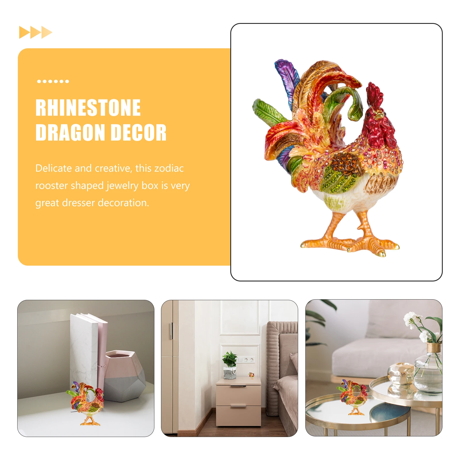 

Jewelry Storage Box Small Indoor Ornament Decoration Home Accessory Unique Style Case Holder Organizer for Animal