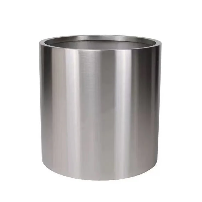 Lightweight yet Durable 304 Stainless Steel Planter Cost Effective Large Outdoor Flower Pot for Commercial Landscaping