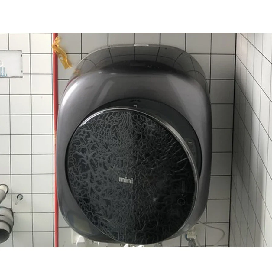 220V Small Automatic Wall-mounted Drum Washing Machine Mini Washing Machine Home Use Wall Mount Washing Machine Genuine