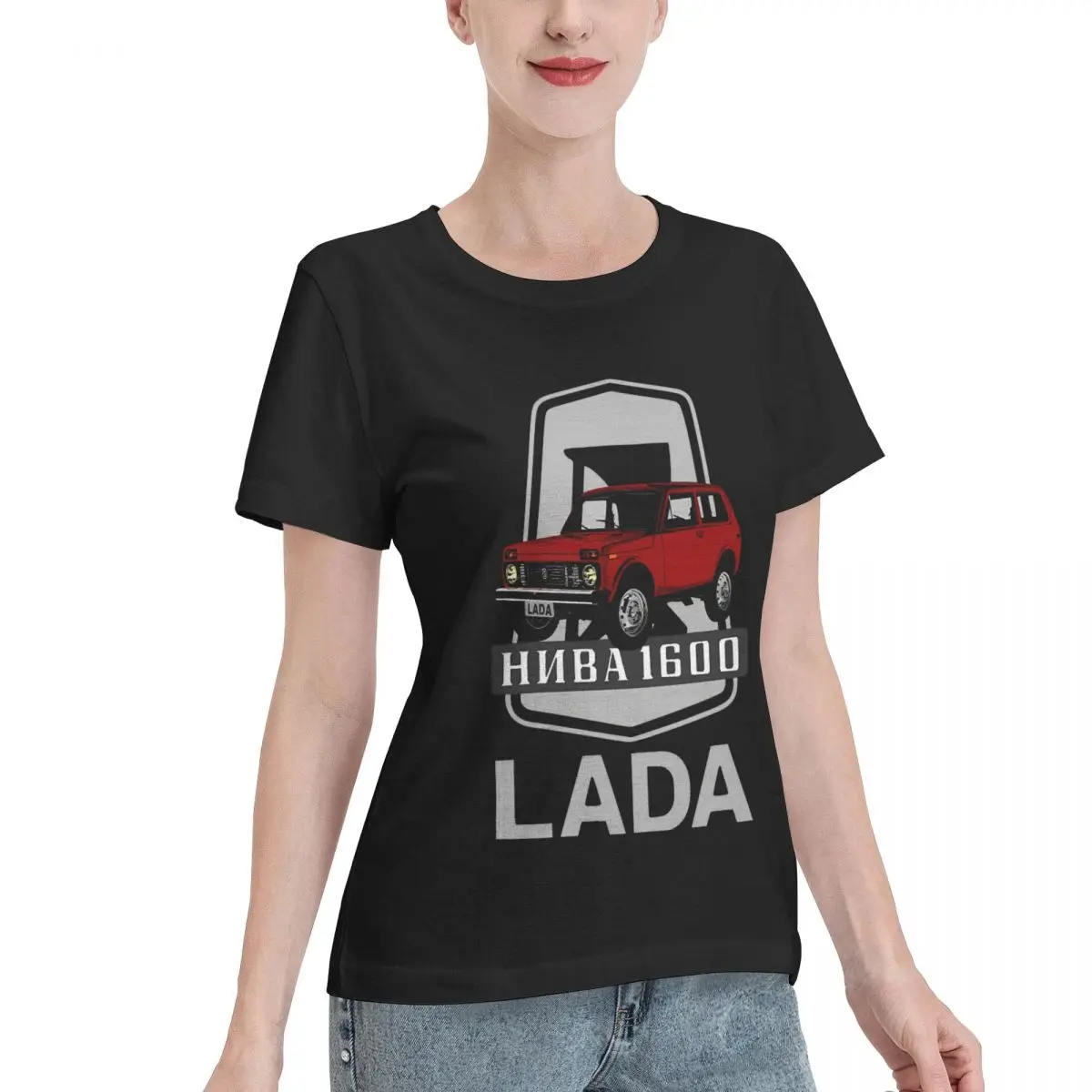 Quick Dispatch Lada Niva 1600 Logo Women's T-shirt Urban Fashion Trendy Basic Tee