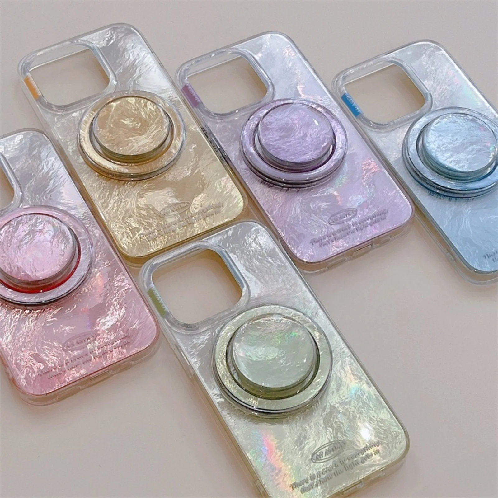 

Magnetic Case for iPhone16 ProMax 15Pro 14Plus13, Premium Luxury Gradient Foil Pattern, Double Layer Protect Cover with Bracket