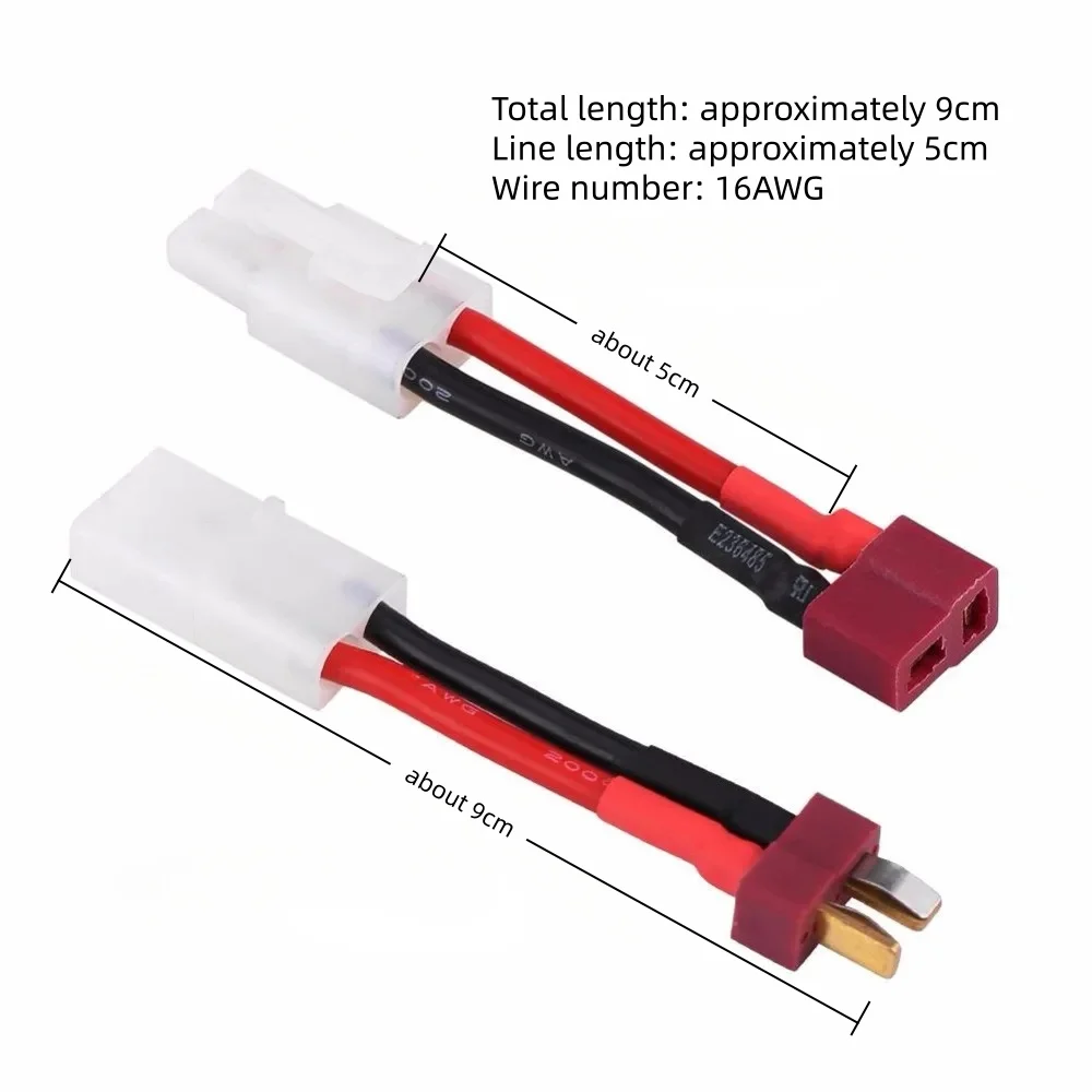 NEW Adapter Female/Male Deans T Plug XT60 to Tamiya Connector Conversion Cable 16AWG For RC Drone Car Boat Quadcopter Battery