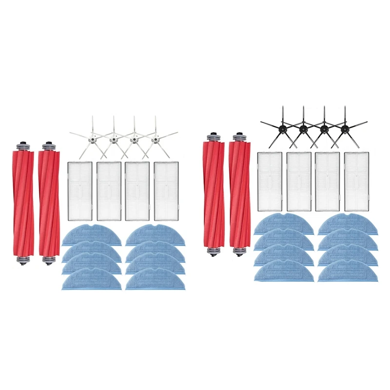 ل Roborock S7 S70 S75 S7max S7maxv T7S T7S زائد الجانب الرئيسي فرشاة فلتر Hepa ممسحة الخرق الملابس استبدال قطع الغيار