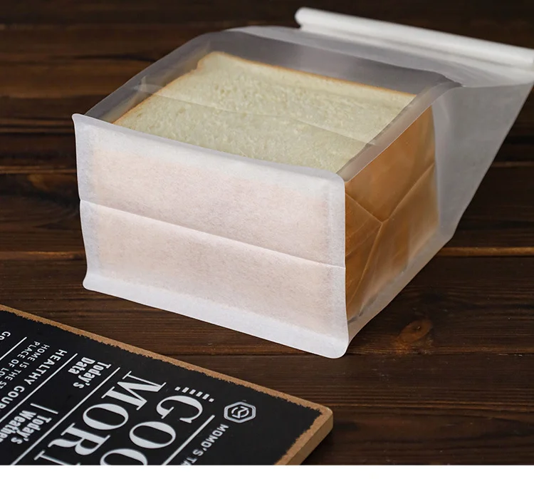 4 Größen 10–50 Stück Toastbeutel, Verpackungsbeutel, selbstdichtender Brotbeutel, Draht, gerollter Rand, Backen, transparenter Keks-Kuchenbeutel, versiegelter Tee – Detail 7