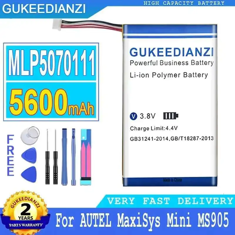 

Automotive Diagnostic Tool Battery MLP5070111 5 Line 5600mAh For Autel Maxisys Mini MS905 MS906 MK808 MK808BT MK808TS