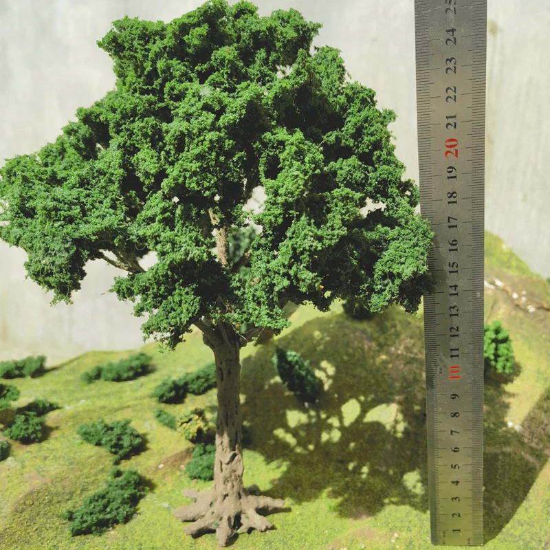 Modelo de tienda de alambre de 25cm, árbol de Banyan, modelo de escala G, campo de Árbol Verde, mesa de arena militar, Material de diseño, superventas