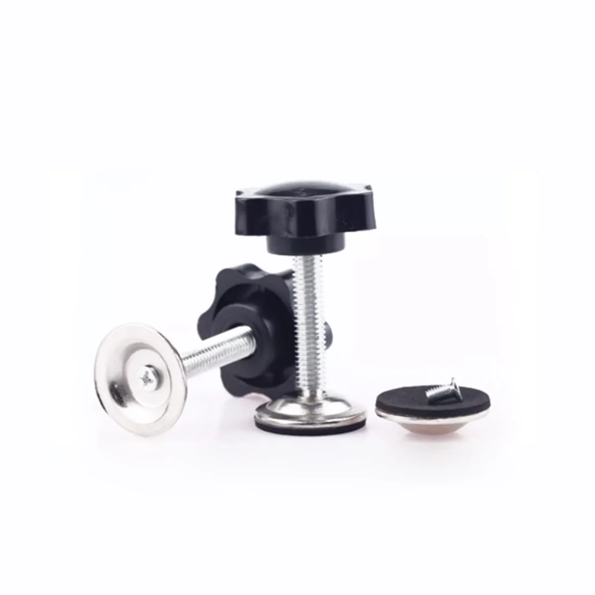 M8 M10 Plum Blossom Head Handle Screw with Pressure Plate Adjustable Hand Tighten Clamping Knob Thumb Screw