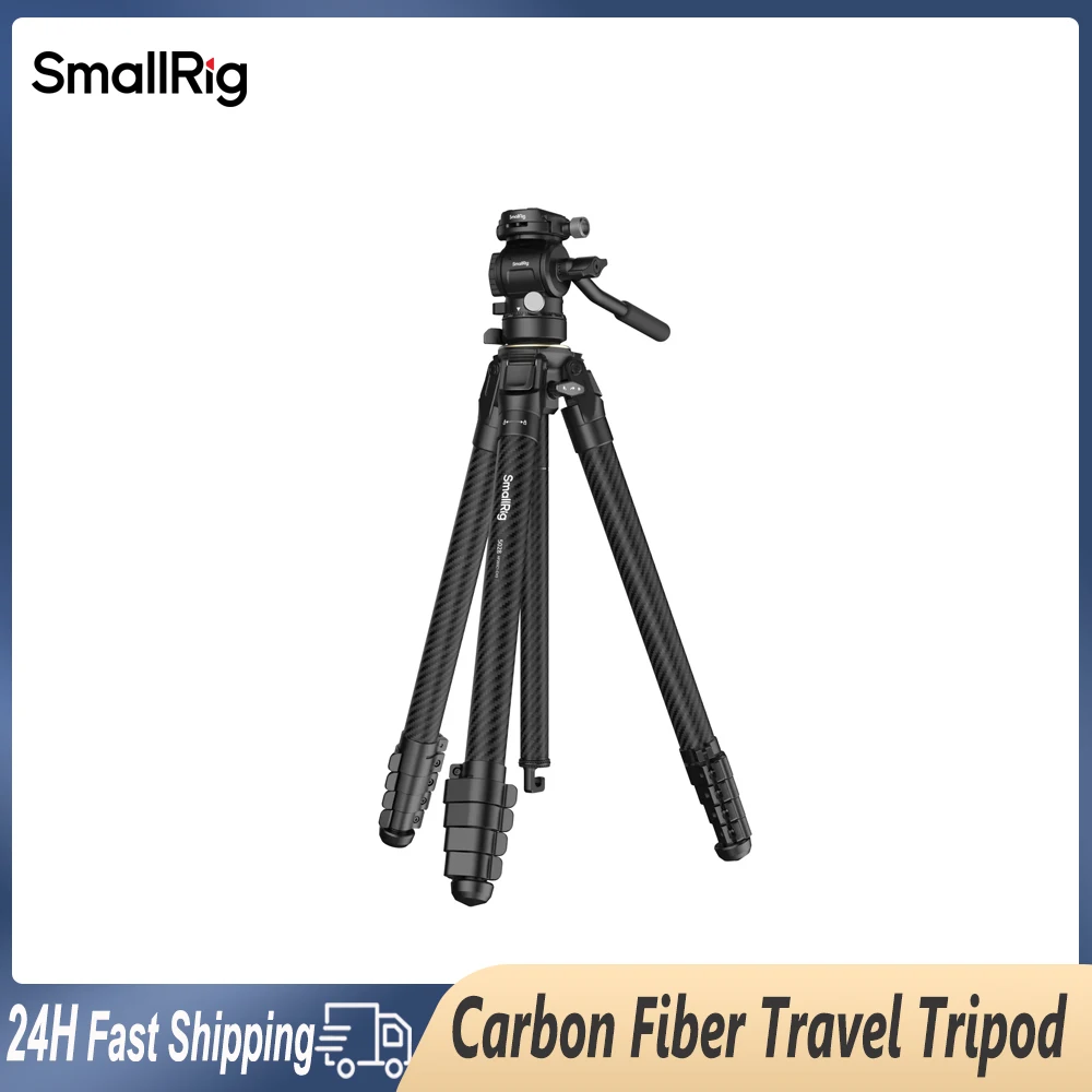 

Портативный дорожный штатив Smallrig из углеродного волокна, легкий штатив для видео, максимальная нагрузка 10 кг для зеркальной камеры SONY Nikon Canon Fuji