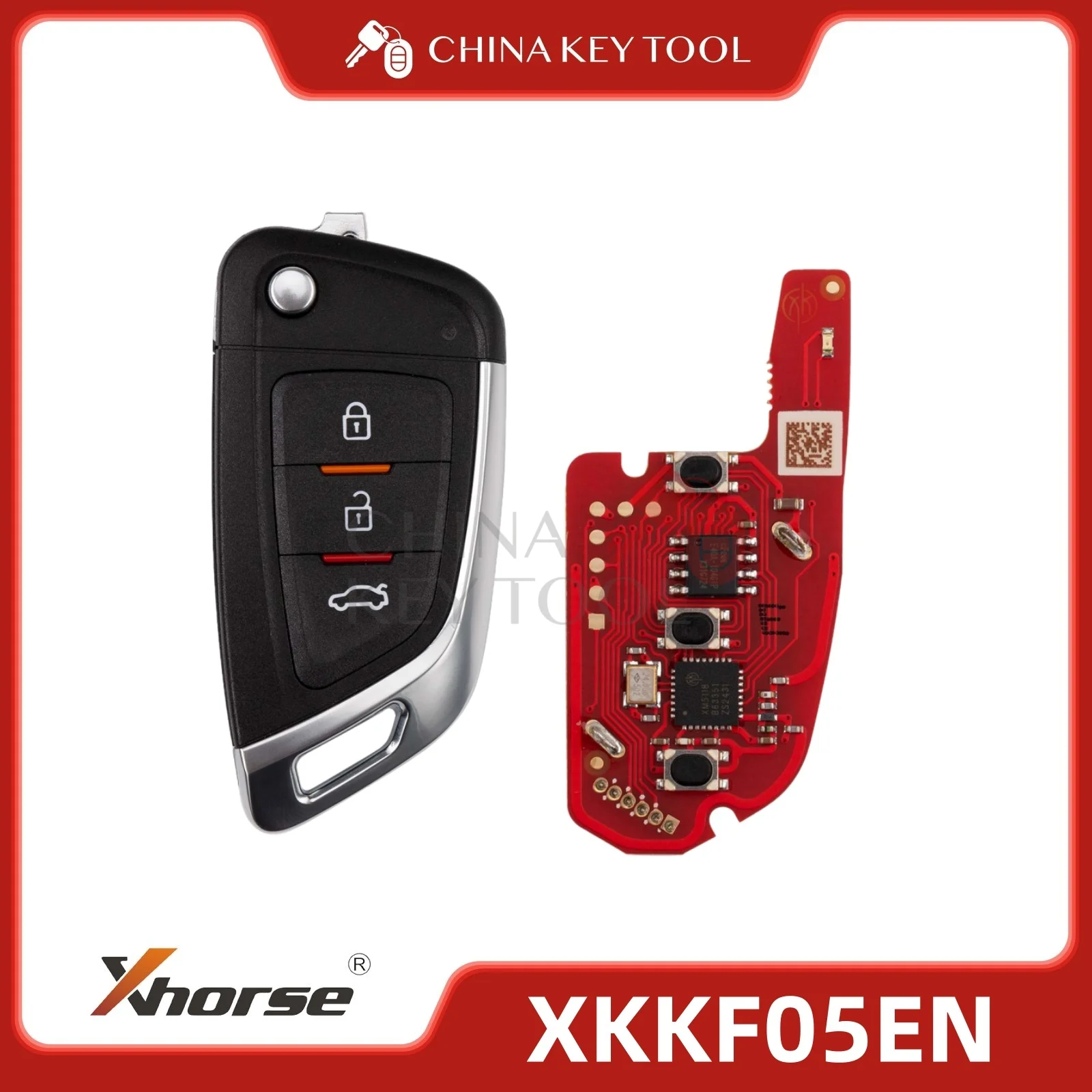 

Xhorse XKKF05EN Нож Стиль 3 кнопки Проводной пульт 2-го поколения