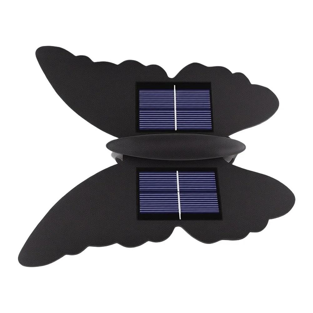 Water Resistant for Solar Wall Light with Butterfly Aesthetic for Garden Patio and Path Applications Robust ABS Frame