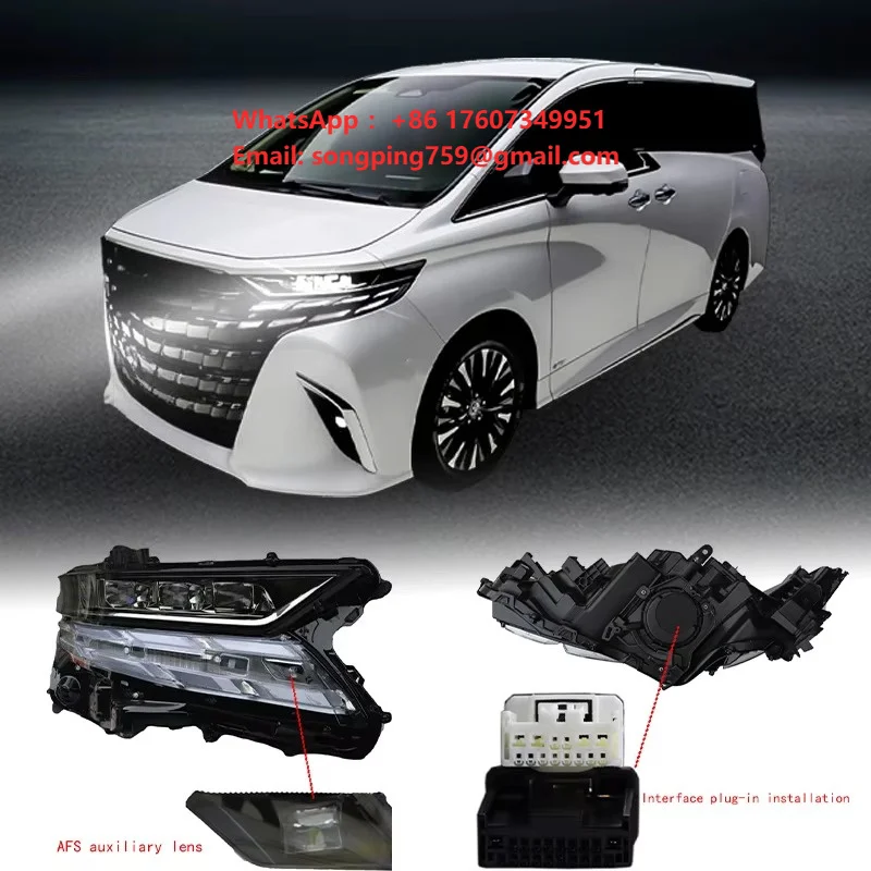 For Super Bright Headlights for 2024 for Toyota Alphard/Vellfire Performance Parts Upgrade Installation