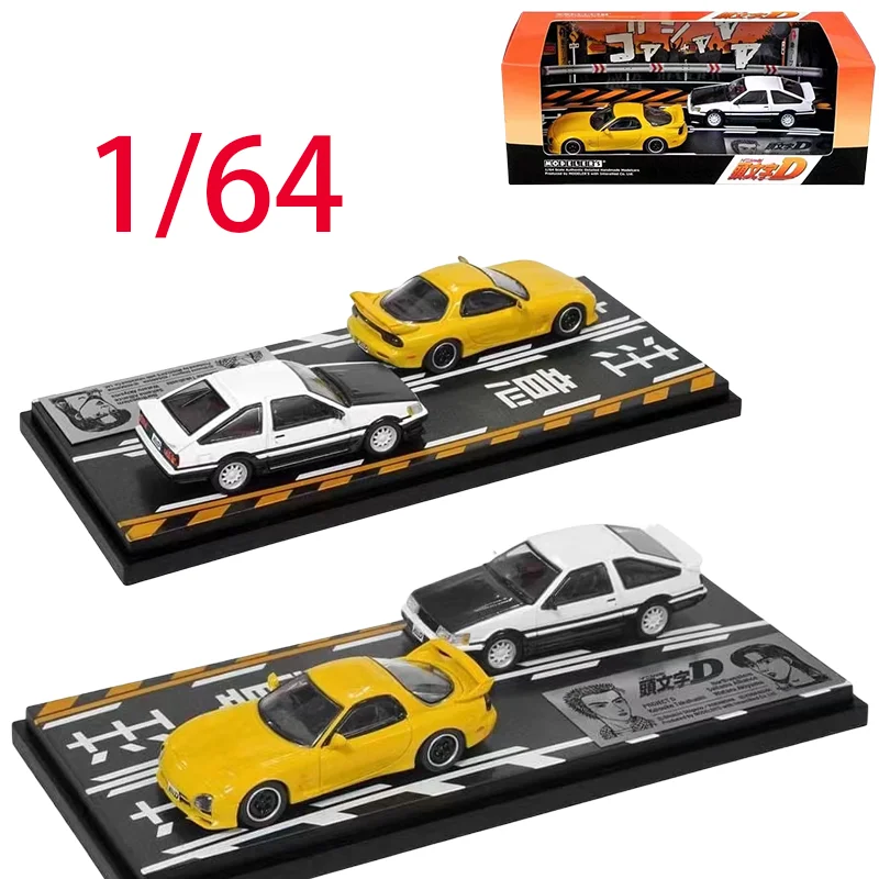 

Diecast 1/64 Scale Mazda RX7 SPEED Initial D Alloy Car Model Toyota AE86 Levin Play Vehicles Toys for Boys Original Box