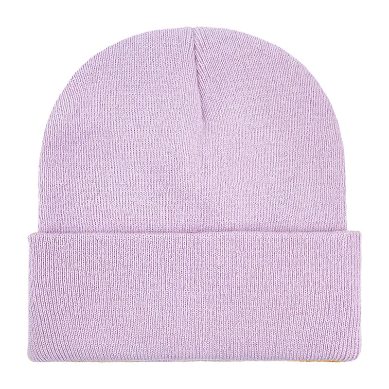Angepasst Gedruckt Logo Männer Warm Halten Bördeln Kalte Hüte Frauen Outdoor-Mode Vielseitig Einfarbig Einfache Gestrickte Kappen – Detail 32