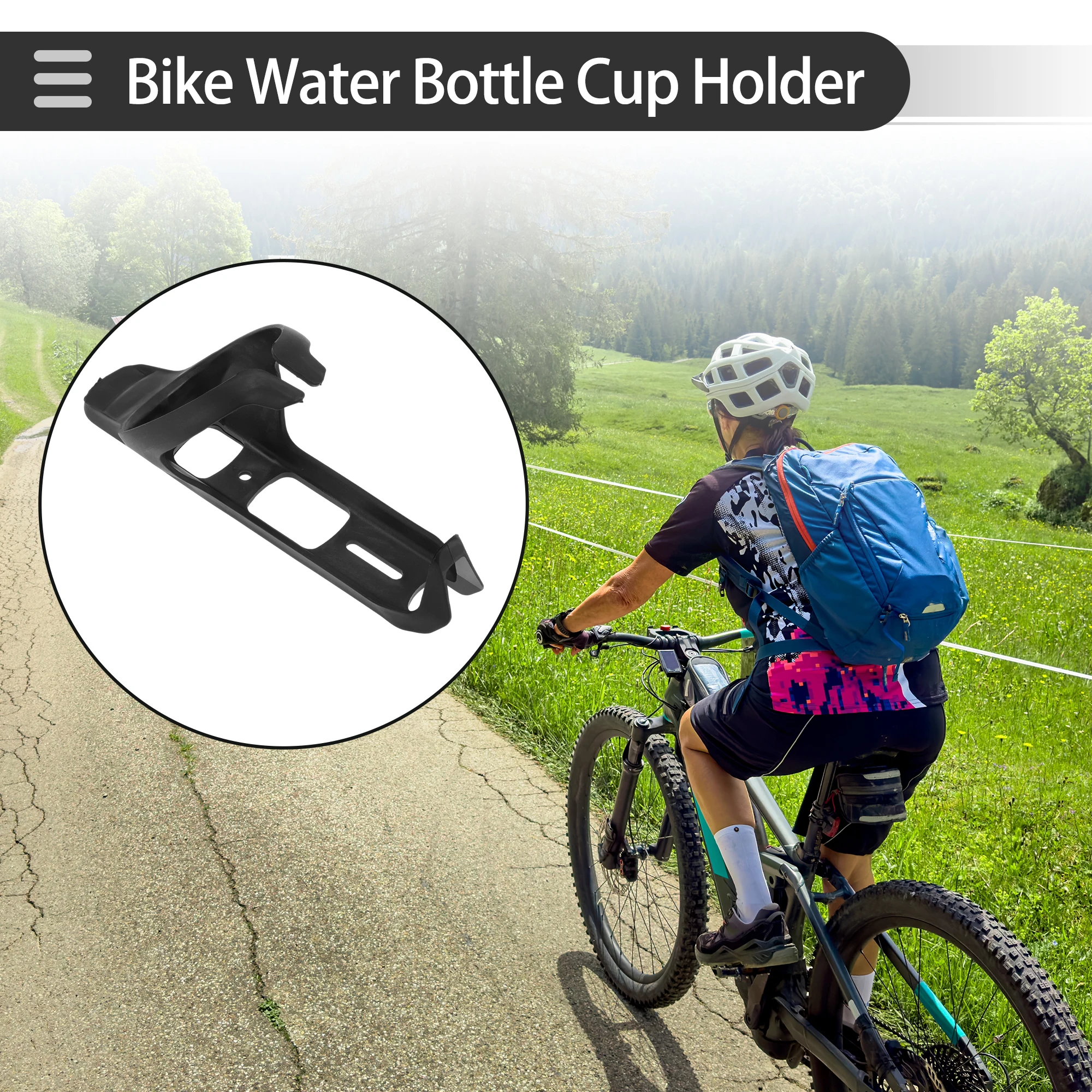 

X Autohaux Черный держатель для бутылки с водой из углеродного волокна и нейлона, подходит для бутылок 500-750 мл, для шоссейных и горных велосипедов (MTB)