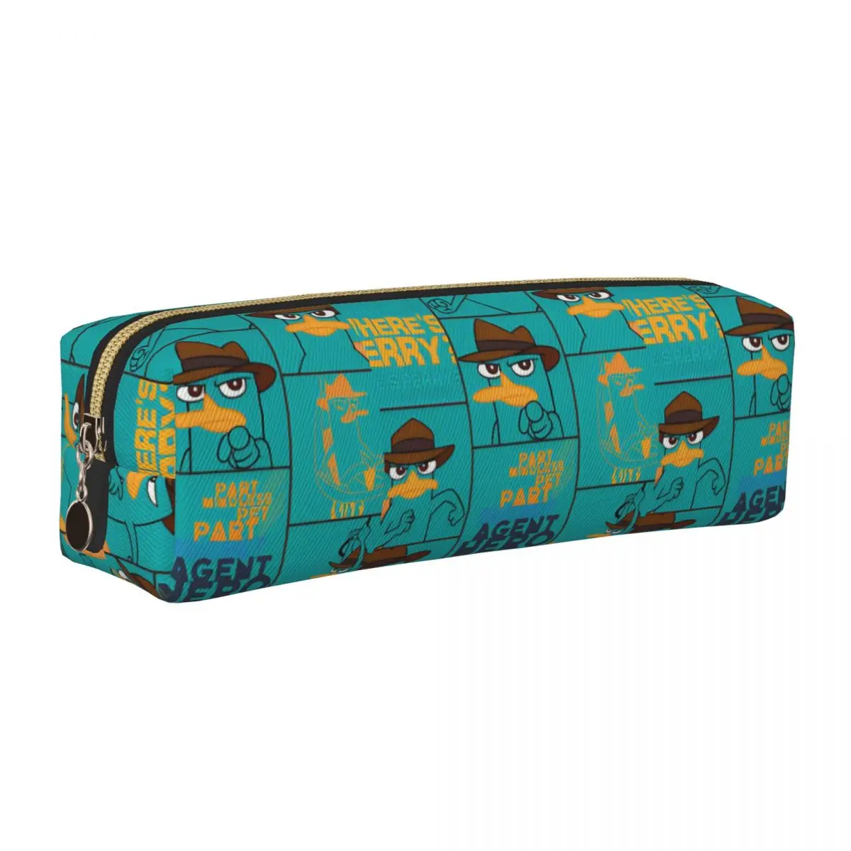 

Пенал Perry The Platypus, новый кавайный аниме, коробка для ручек, сумки для студентов, большая вместимость, школьные принадлежности, пеналы на молнии