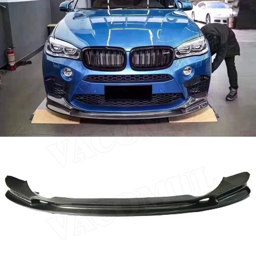 

VACOMUL Carbon Fiber Front Bumper Lip Spoiler Splitter For BMW X5M X6M F85 F86 2015 2016 2017 2018 3D Style Car Styling