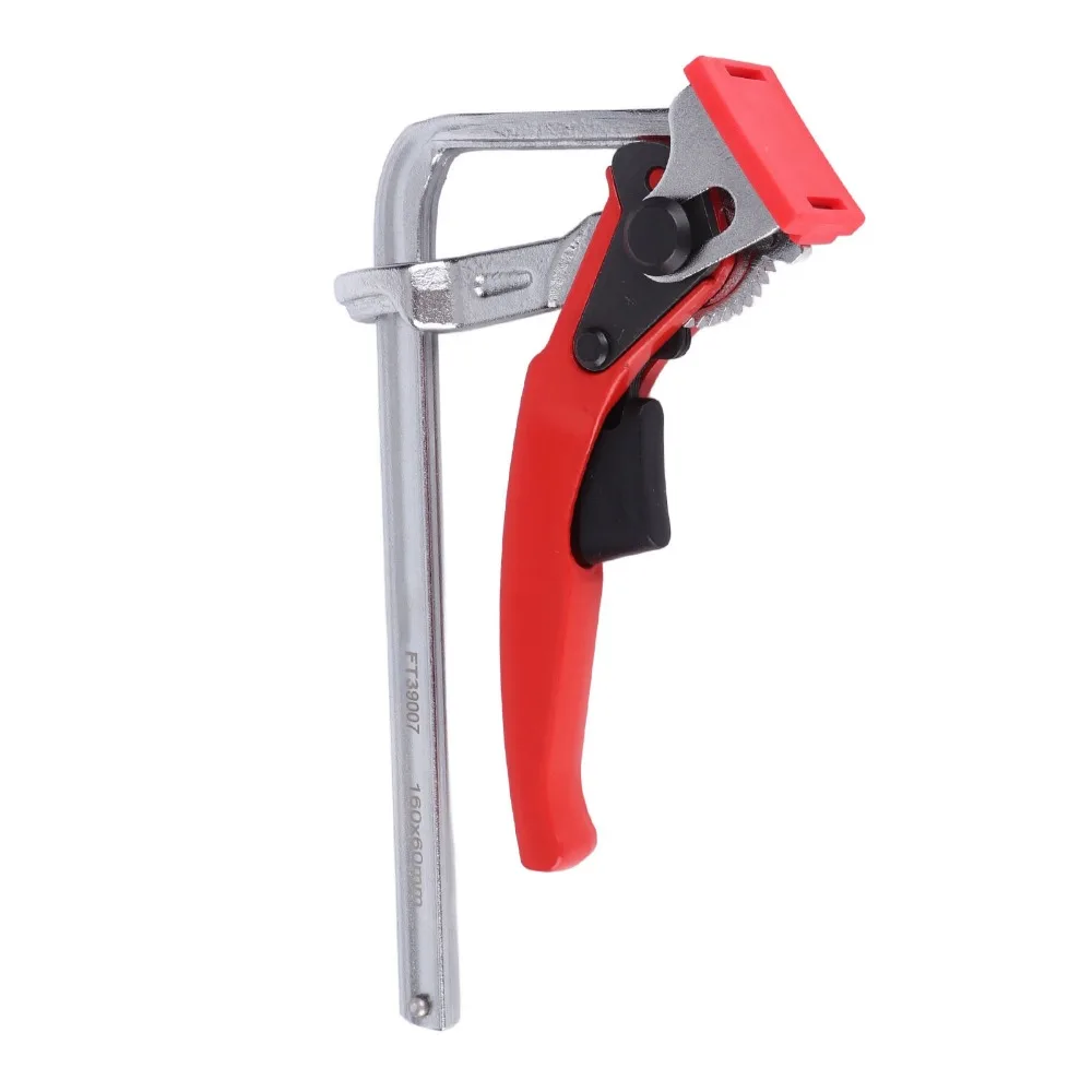 Aluminum Alloy Rail Ratcheting Table Clamp Heavy Duty Mechanism Quick Release Bench Dog Clamp 20mm Base 540lb Clamping Force