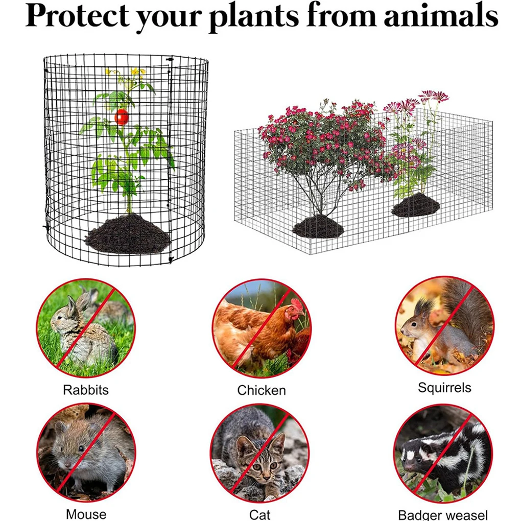 

6x Pops Up Plant Protector Keeps Garden Safe Dogs And Rabbits Chicken Wire Cloche Plant Protector