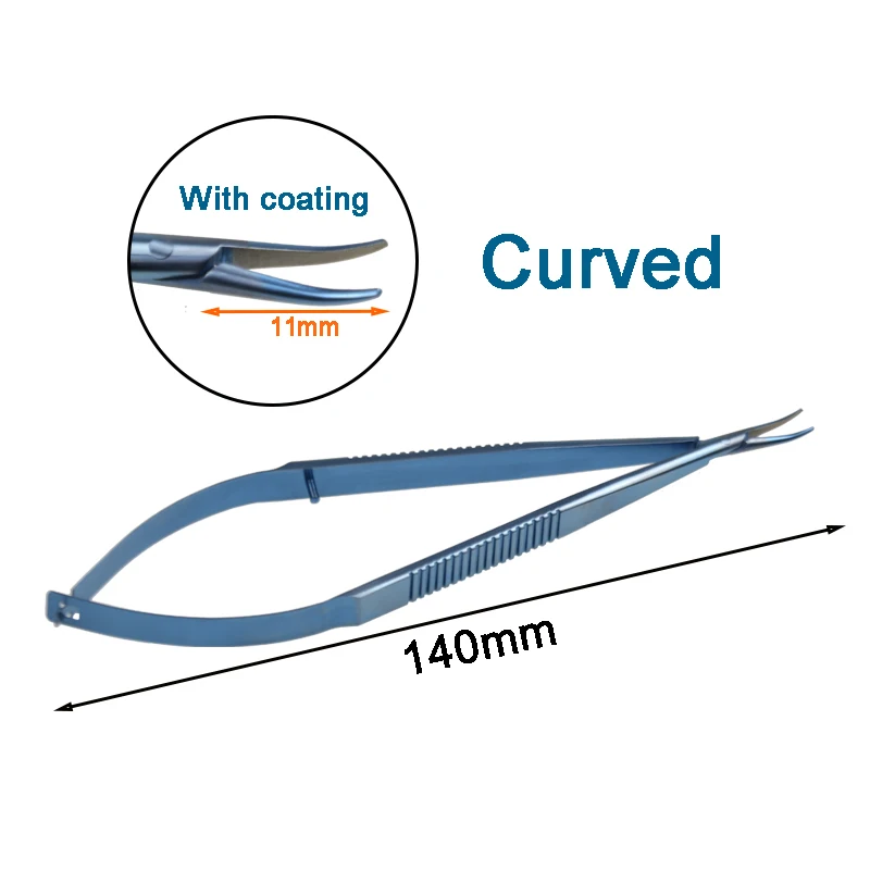 Titanium Alloy Autoclavable Needle Holder Flat Handle Without Lock Ophthalmic Eye Surgical Instrument