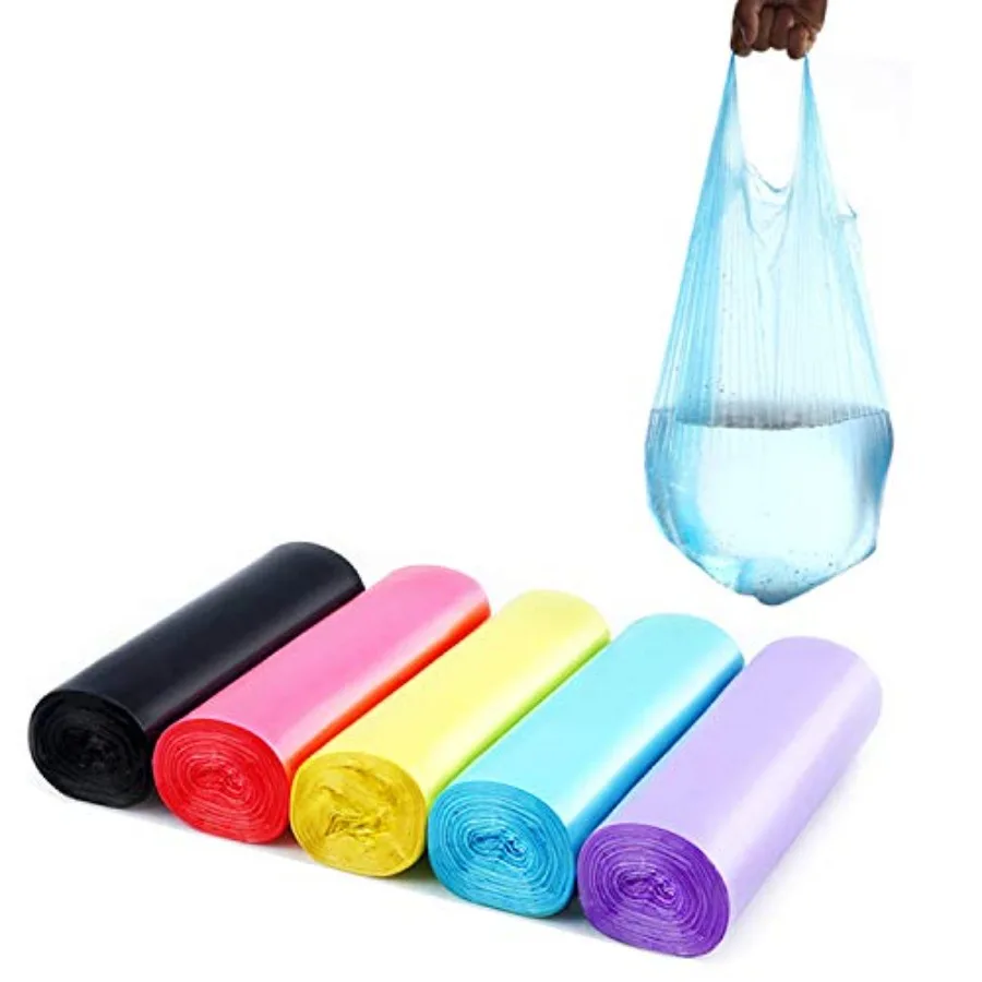 

Tras Bags, 4 Gallon andle Tie Small Garbage Bags Office, Kitcen, Bedroom Waste Bin, Colorful Portable Strong Rubbis Bags, waste