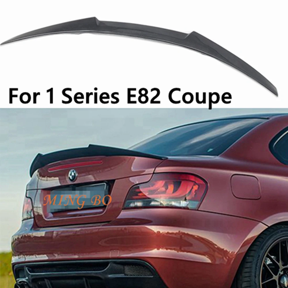 

For BMW 1 Series E82 Coupe Sedan M4 Style Carbon fiber Rear Spoiler Trunk wing 2006 - 2012 FRP Forged carbon